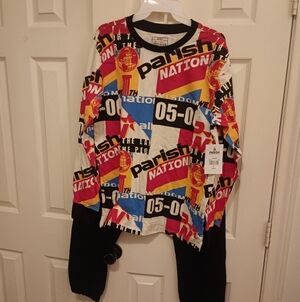 New Parish Nation Graphic Long Sleeve Shirt/ Sweat Pants
